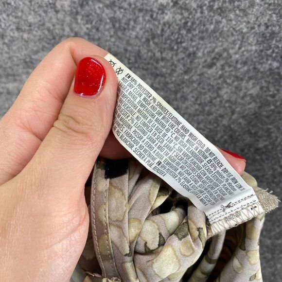 Forever 21 Dress Women S Small Gray Geometric Sheath Midi V-Neck Sleeveless - Picture 8 of 9